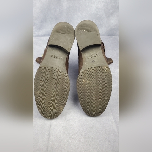 J. Crew Women's size 8.5 Boho Cowboy Western boots engineer brown leather rugged - Picture 8 of 15